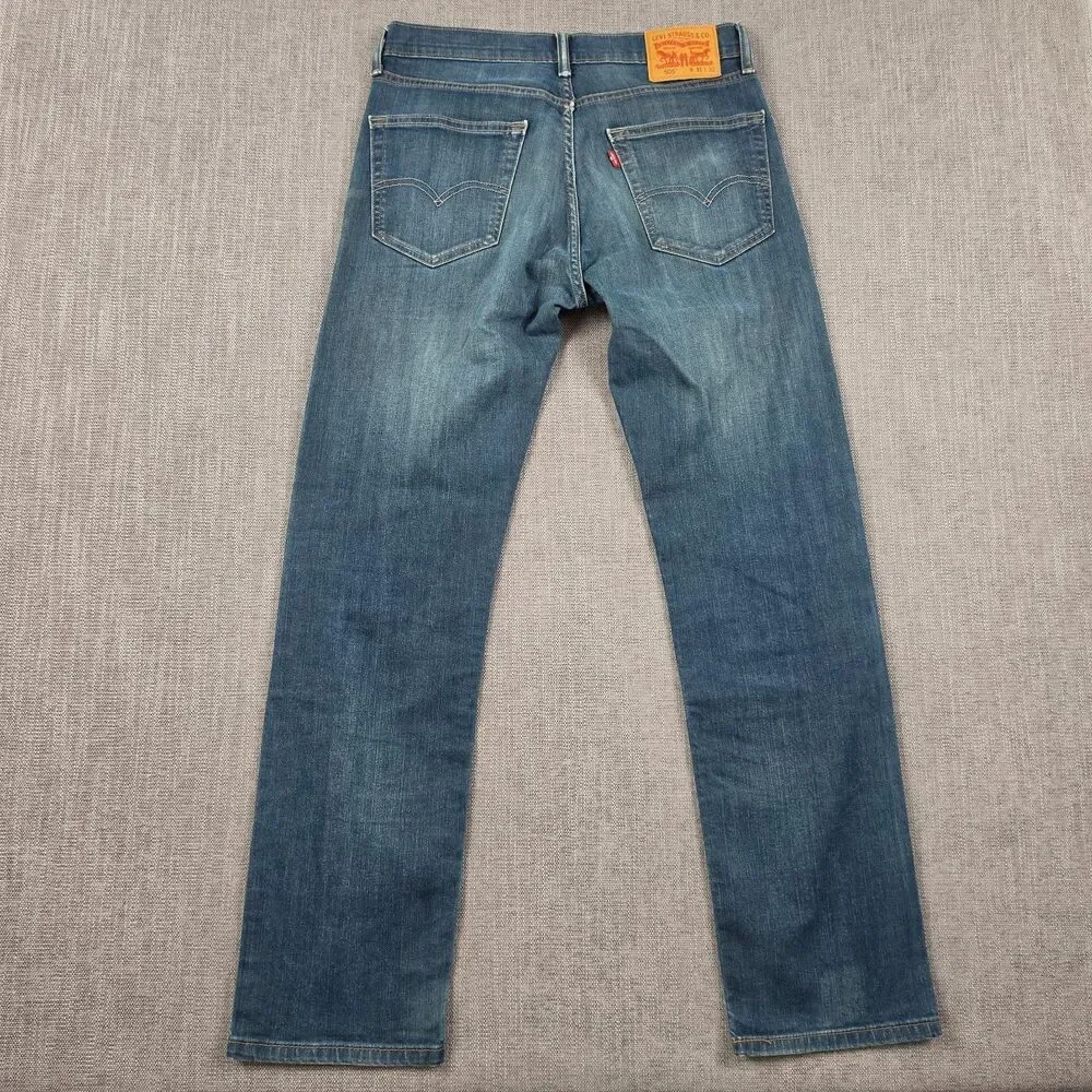 Levi’s 505 Mens Jeans 31x32 Regular Fit Straight Leg Medium Wash Blue Cowboy